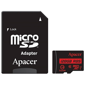 کارت حافظه microSDXC اپیسر کلاس 10  سرعت 85MBps با آداپتور SD ظرفیت 128GB